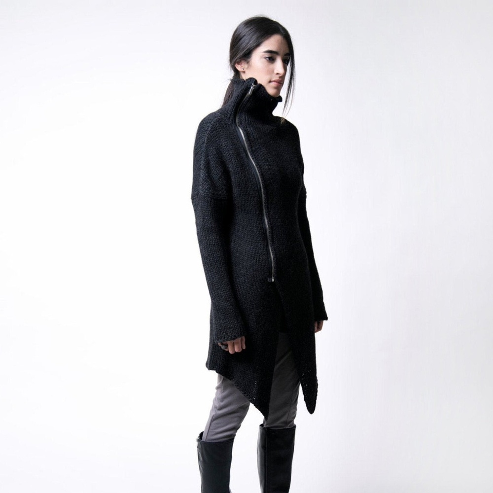 Marcellamoda Zipper Sweater  SMALL